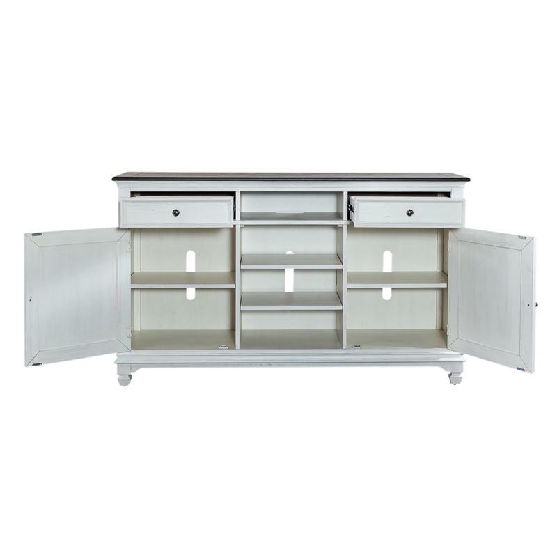Allyson Park White 68 Inch Highboy TV Console