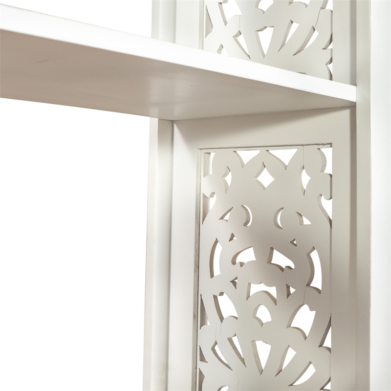 Liberty Furniture Trellis Lane Multi Accent Bookcase in Weathered White