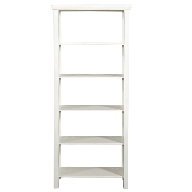 Liberty Furniture Trellis Lane Multi Accent Bookcase in Weathered White