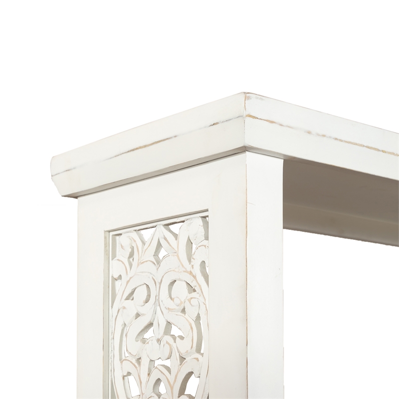 Liberty Furniture Trellis Lane Multi Accent Bookcase in Weathered White