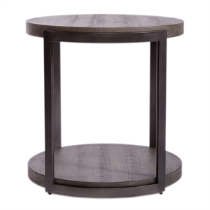 Liberty Furniture Modern View Round End Table - Gray