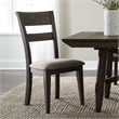 Double Bridge Dark Brown Splat Back Side Chair (RTA)-Set of 2