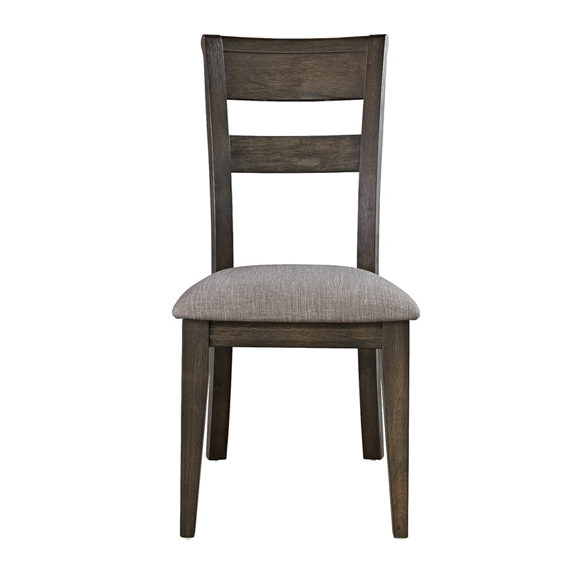 Double Bridge Dark Brown Splat Back Side Chair (RTA)-Set of 2