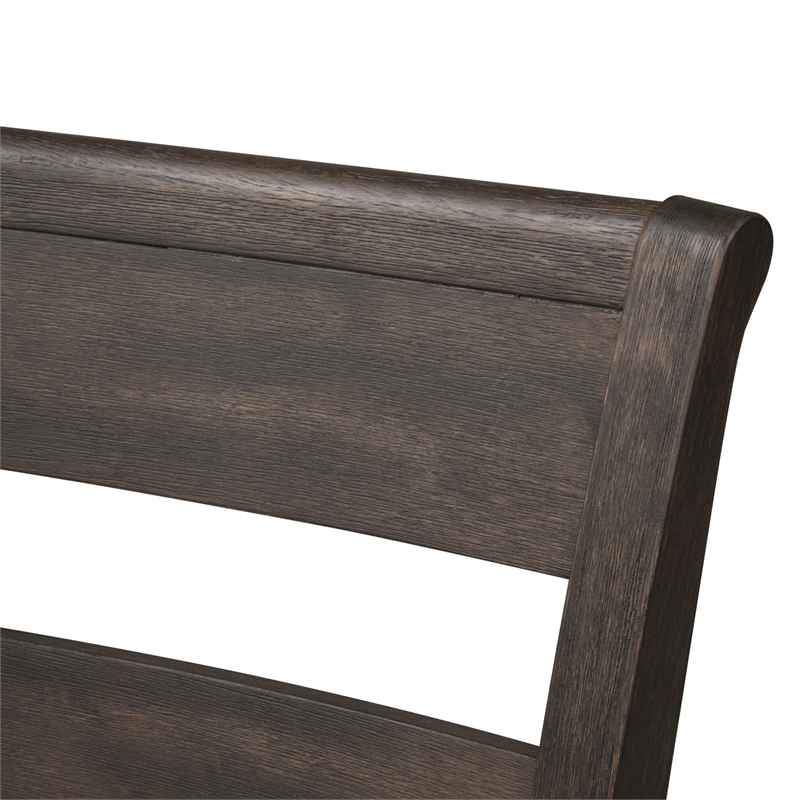 Double Bridge Dark Brown Splat Back Side Chair (RTA)-Set of 2