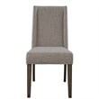 Double Bridge Dark Brown Upholstered Side Chair (RTA)-Set of 2
