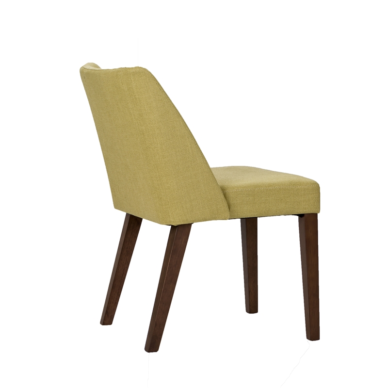 Space Savers Medium Brown Nido Chair - Green  (RTA)-Set of 2