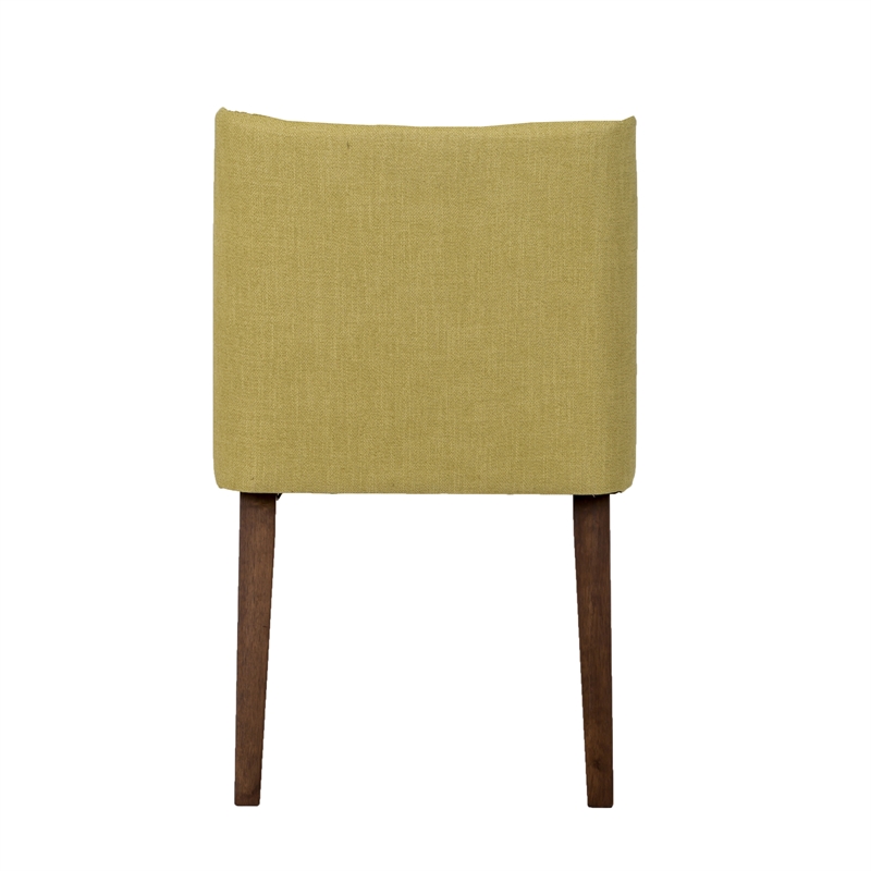 Space Savers Medium Brown Nido Chair - Green  (RTA)-Set of 2