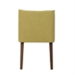 Space Savers Medium Brown Nido Chair - Green  (RTA)-Set of 2
