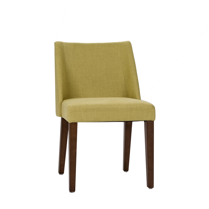 Space Savers Medium Brown Nido Chair - Green  (RTA)-Set of 2