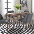 Space Savers Medium Brown Nido Chair - Grey  (RTA)-Set of 2