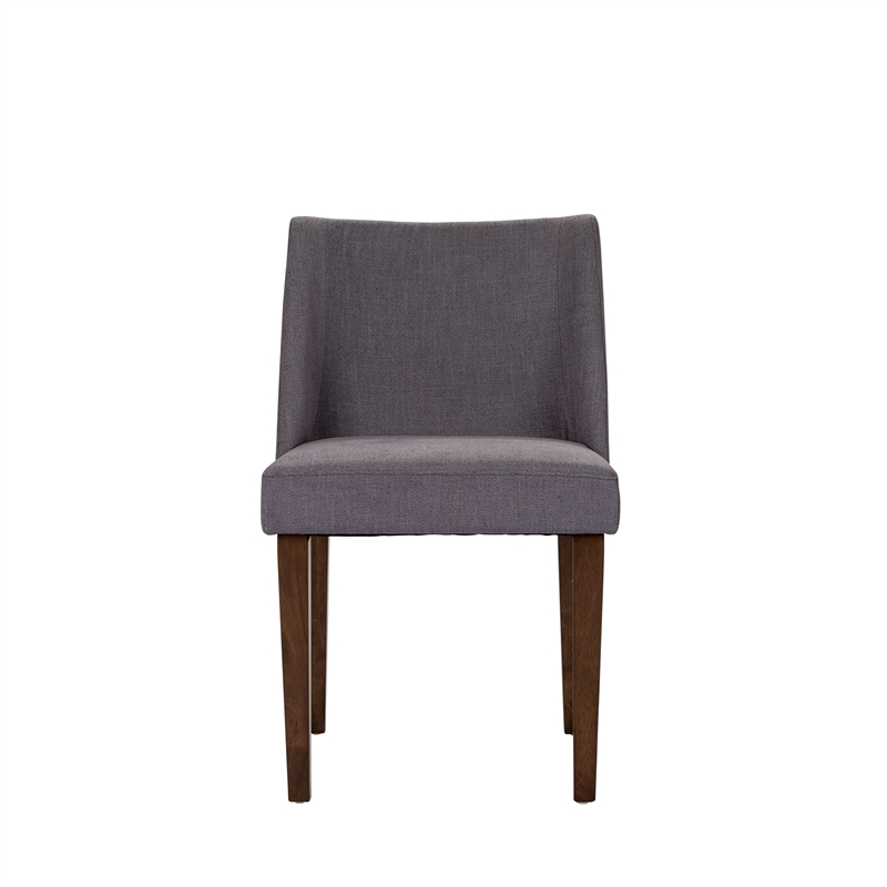 Space Savers Medium Brown Nido Chair - Grey  (RTA)-Set of 2