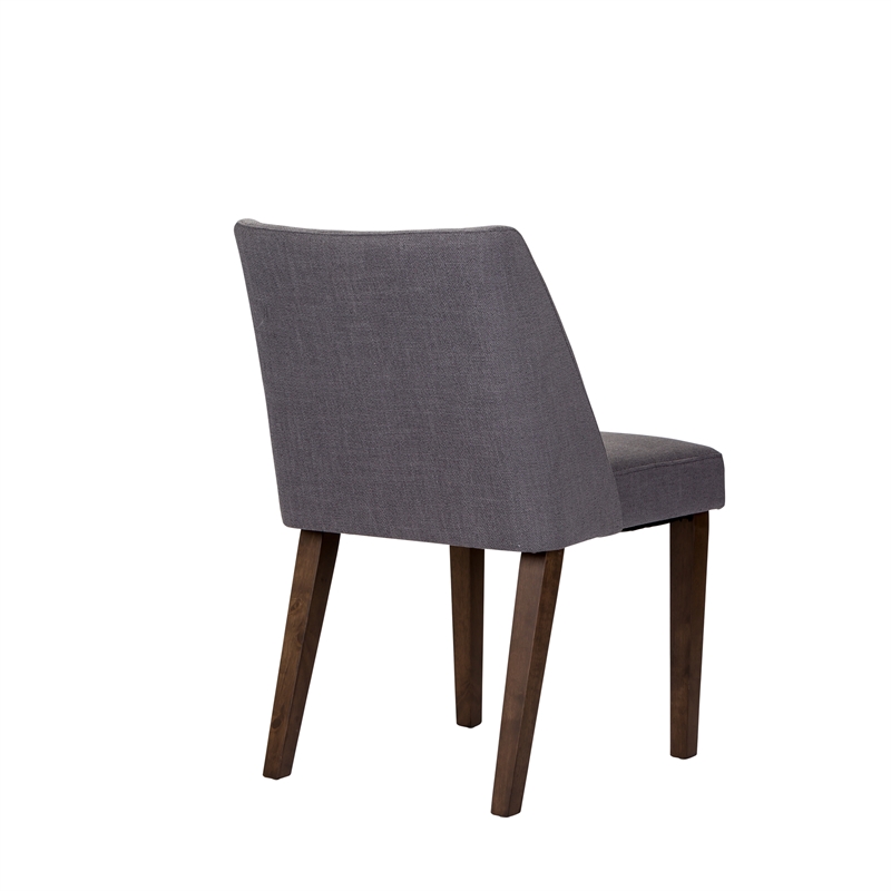 Space Savers Medium Brown Nido Chair - Grey  (RTA)-Set of 2