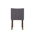 Space Savers Medium Brown Nido Chair - Grey  (RTA)-Set of 2