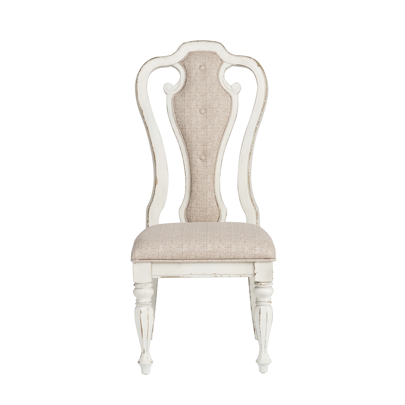 Magnolia Manor White Splat Back Uph Side Chair (RTA)-Set of 2