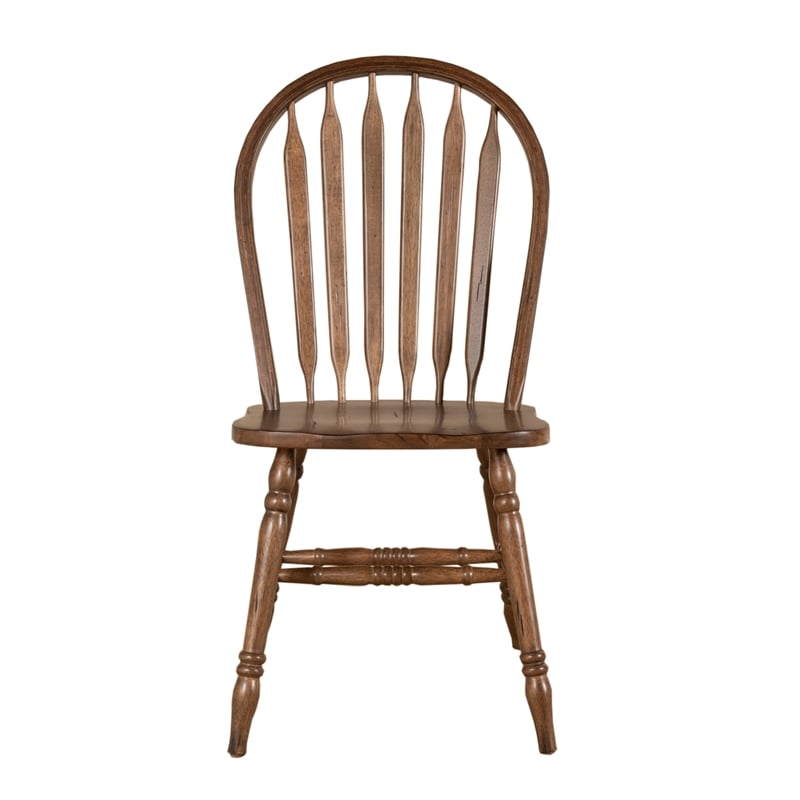 Carolina Crossing Antique Honey Windsor Side Chair - Set of 2
