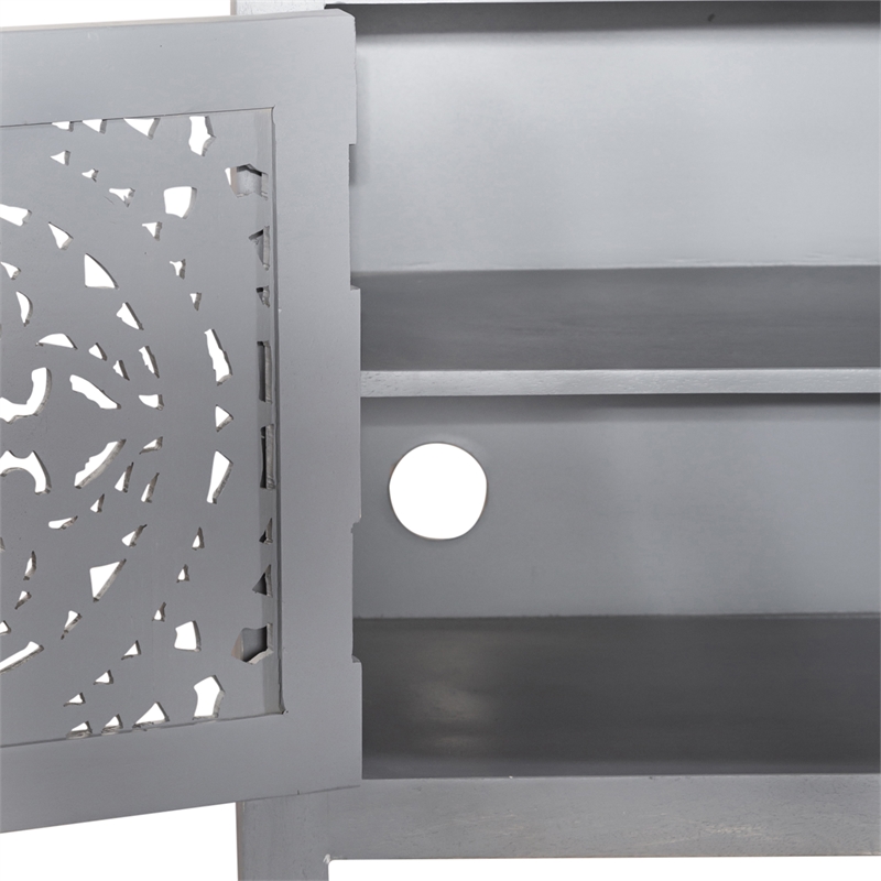 Marisol Multi 65 Inch 3 Door Accent TV Stand