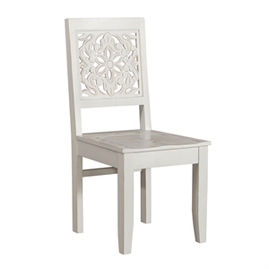 liberty furniture trellis lane white accent chair