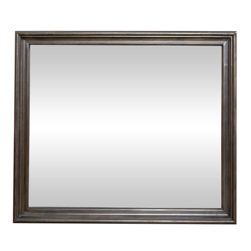 Big Valley Light Brown Glass Mirror