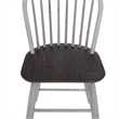 Farmhouse White Windsor Back Counter Chair- Set of 2