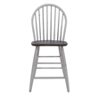 Farmhouse White Windsor Back Counter Chair- Set of 2