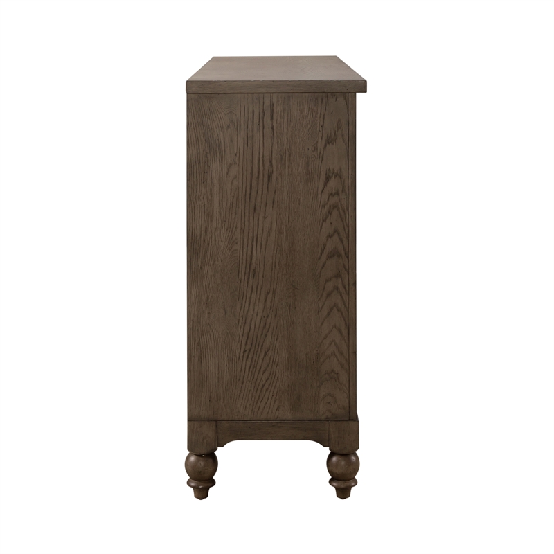 Americana Farmhouse 9 Drawer Dresser - Dusty Taupe