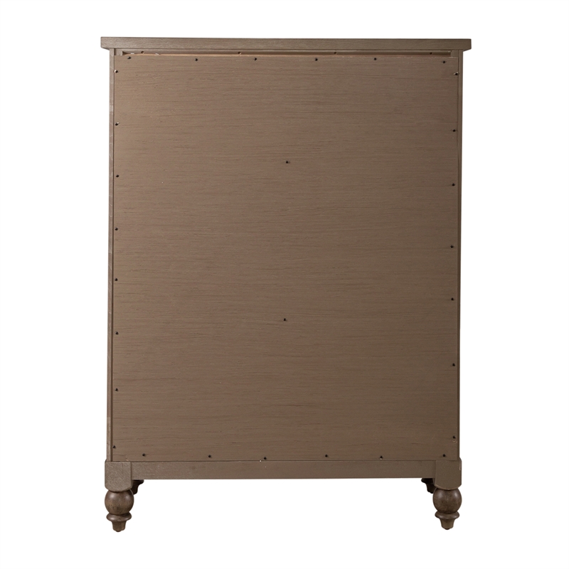 Americana Farmhouse 5 Drawer Chest - Dusty Taupe