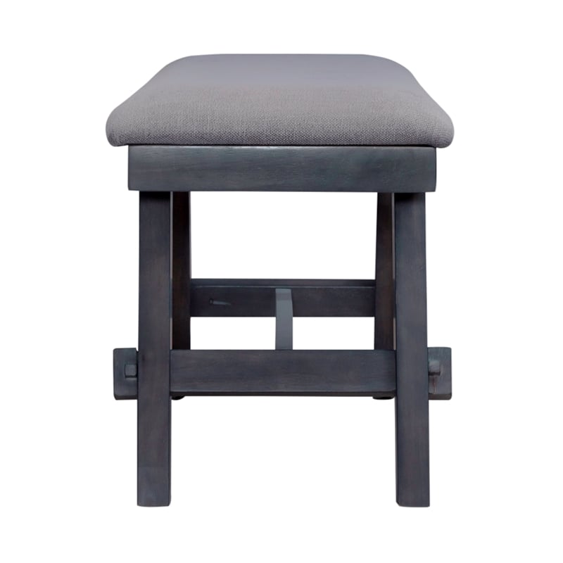 Liberty Furniture Lawson Bench with Trestle Base in Gray