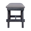 Liberty Furniture Lawson Bench with Trestle Base in Gray