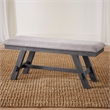 Liberty Furniture Lawson Bench with Trestle Base in Gray