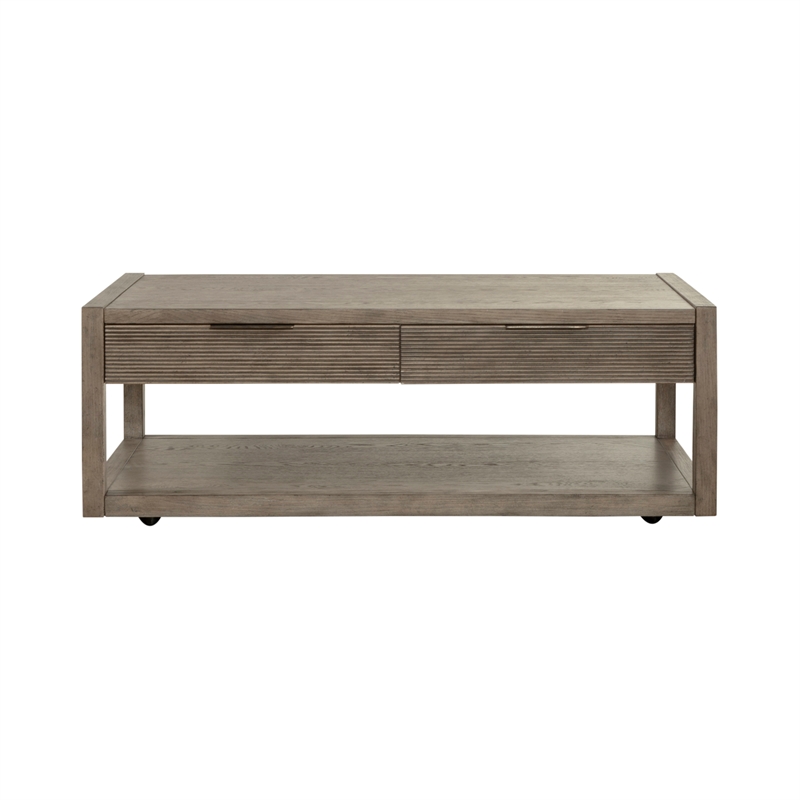 Bartlett Field Cocktail Table in Dusty Taupe