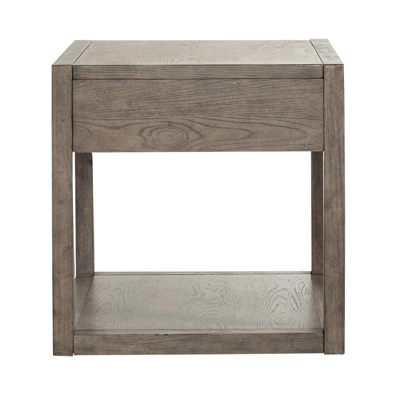 Bartlett Field End Table in Driftwood
