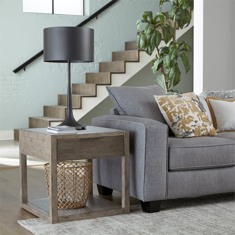 Bartlett Field End Table in Driftwood