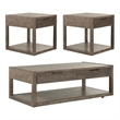 Bartlett Field Contemporary Wood 3 Piece Set (1-Cocktail 2-End Tables)