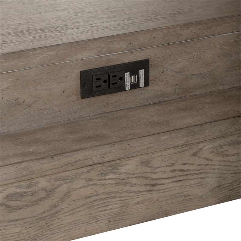 Bartlett Field Console Bar Table in Driftwood