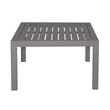 Liberty Furniture Plantation Key Aluminum Outdoor Cocktail Table in Gray Granite