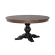 Americana Farmhouse Opt Pedestal Table - Black