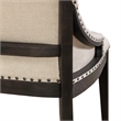 Americana Farmhouse Upholstered Shelter Dining Bench- Black