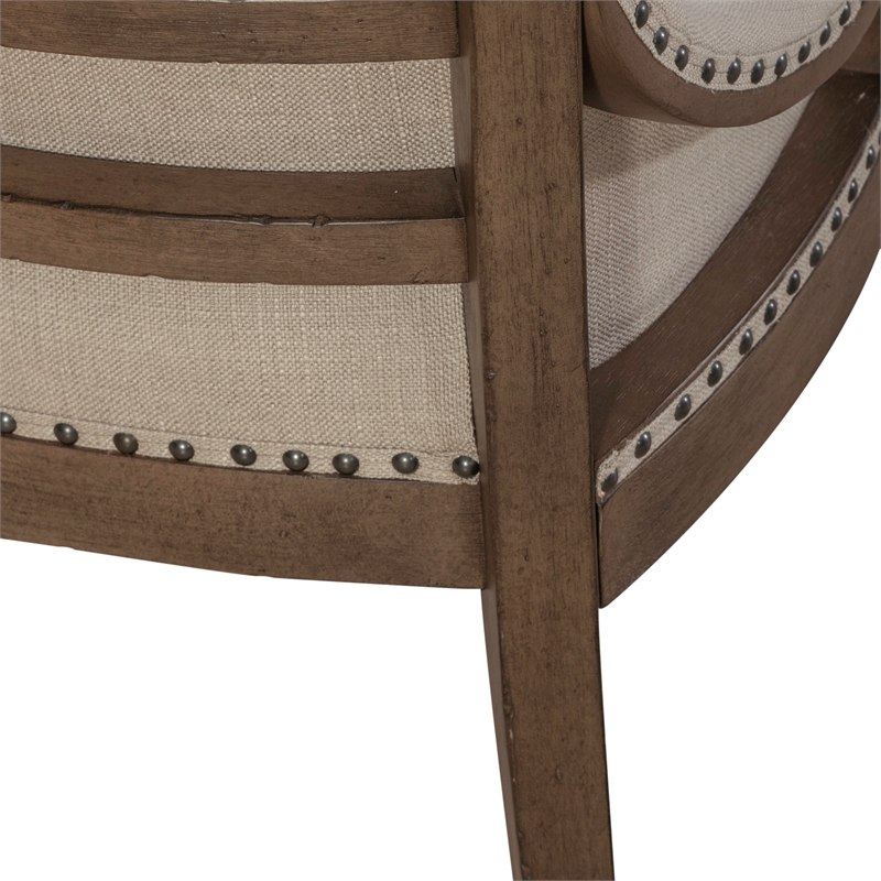 Americana Farmhouse Upholstered Shelter Side Chair (RTA) - Set of 2