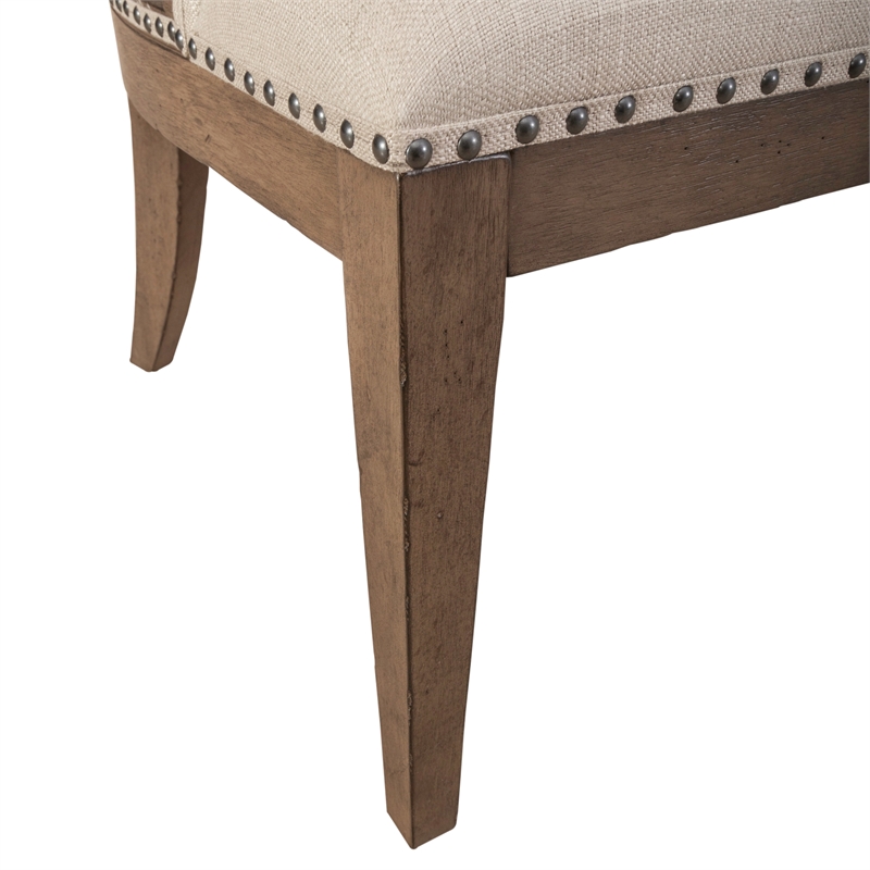 Americana Farmhouse Upholstered Shelter Side Chair (RTA) - Set of 2