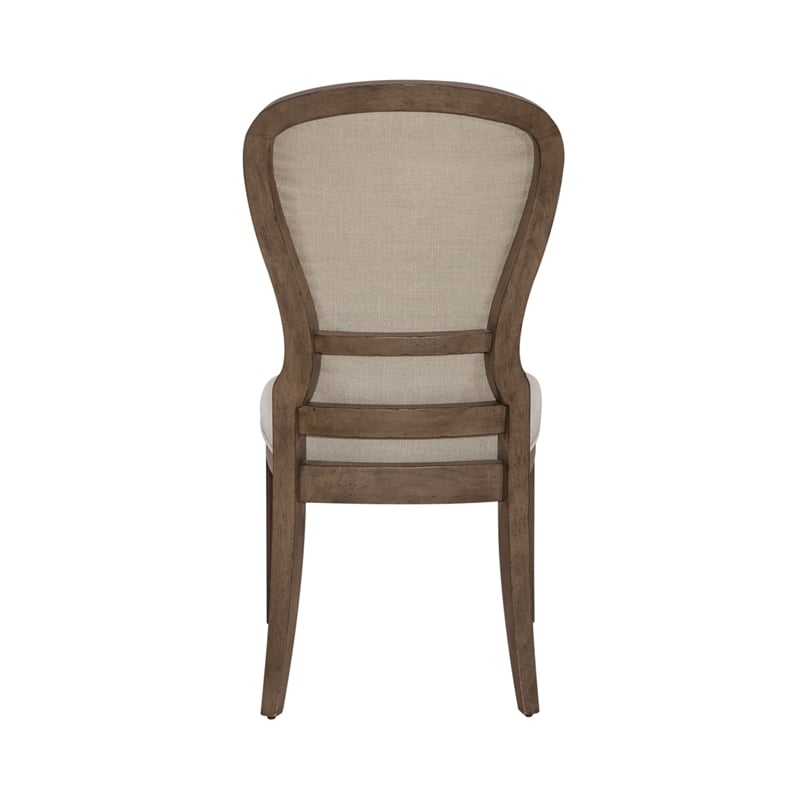 Americana Farmhouse Upholstered Tufted Back Side Chair - Set of 2