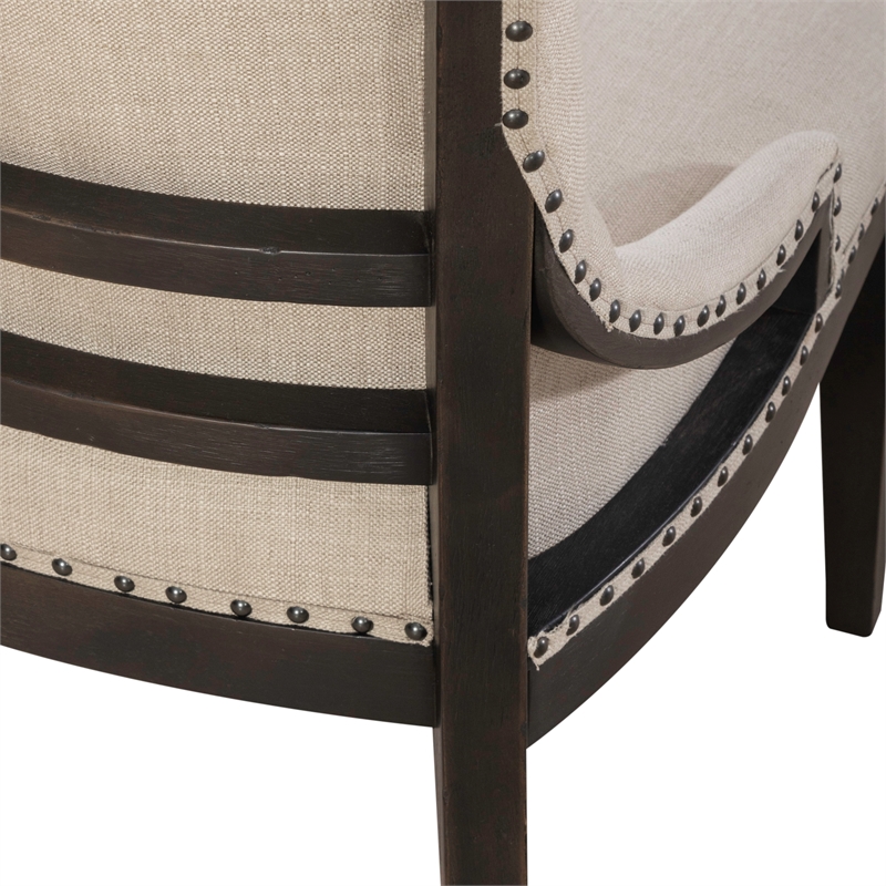 Americana Farmhouse Upholstered Shelter Side Chair (RTA) - Black - Set of 2