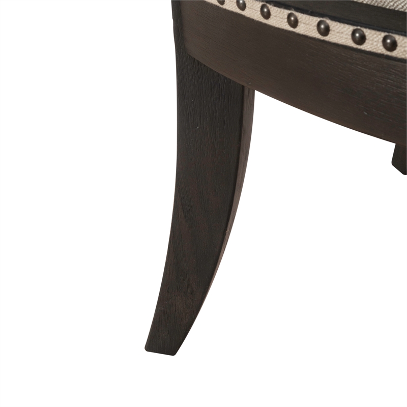 Americana Farmhouse Upholstered Shelter Side Chair (RTA) - Black - Set of 2
