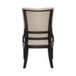 Americana Farmhouse Upholstered Shelter Side Chair (RTA) - Black - Set of 2