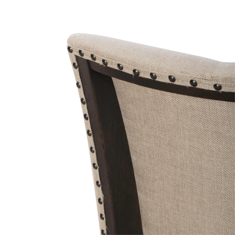 Americana Farmhouse Upholstered Shelter Side Chair (RTA) - Black - Set of 2