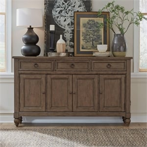 Americana Farmhouse Hall Buffet - Dusty Taupe