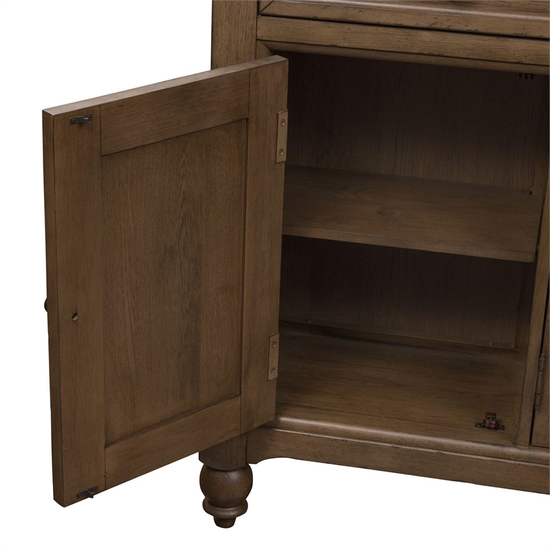 Americana Farmhouse Hall Buffet - Dusty Taupe
