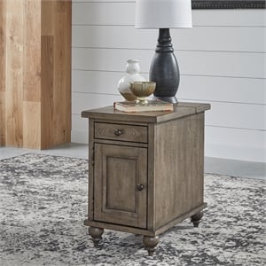 Americana Farmhouse Chair Side Table - Dusty Taupe