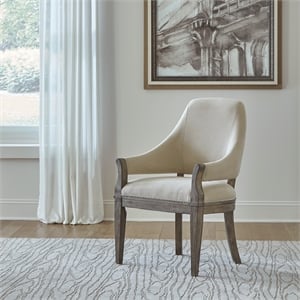 Westfield Upholstered Arm Chair (RTA) - Havana Brown Finish