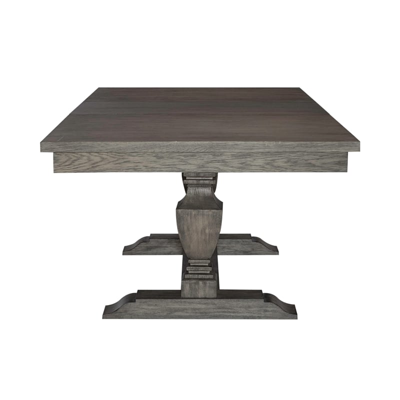 Westfield 7 Piece Trestle Table Set - Havana Brown Finish