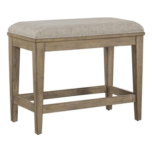 Liberty Furniture Devonshire 24&quot Wood Console Stool in Sandstone Tan